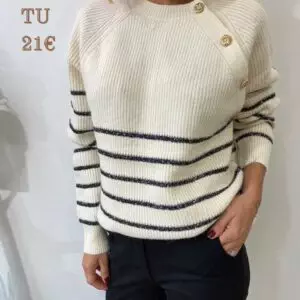 pull à rayures