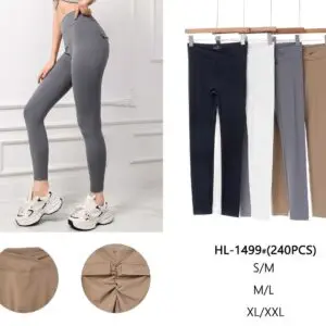 Leggings uni poche confort (x12)