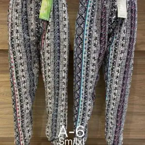 Pantalon imprimé petits éléphants 100% coton (x12)
