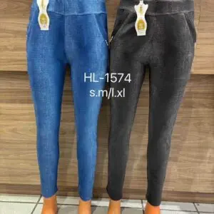 Pantalon couleur jean stretch et confort (x12)