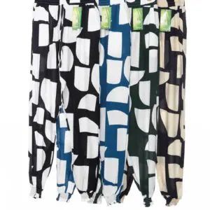 Pantalon imprimé graphique 100% coton (x12)