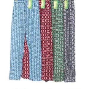 Pantalon imprimé losange graphique 100% coton (x12)