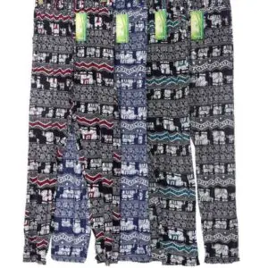 Pantalon imprimé bohème inde 100% coton (x12)