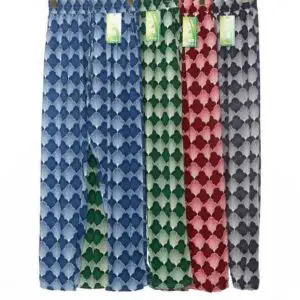 Pantalon imprimé feuilles artistiques 100% coton (x12)