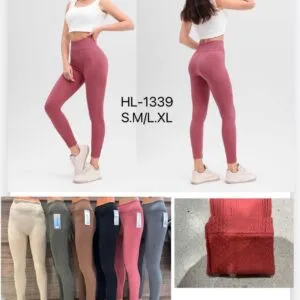 Legging côtelé intérieur polaire (x12)