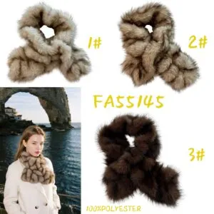 Écharpe en fausse fourrure (x6)