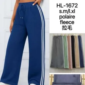 Pantalon de jogging à bandes doublé polaire (x12)