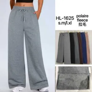 Pantalon large polaire pour femme (x12)