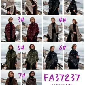 Écharpe motif bandana chaude 110x110 (x6)