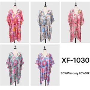 Tunique fluide imprimés mandalas à col en V et colorés (x6)